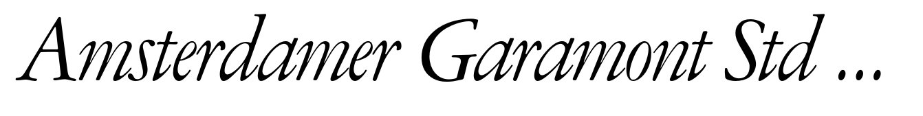 Amsterdamer Garamont Std Regular Italic (P)